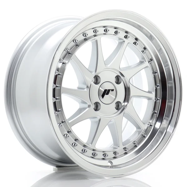 JR Wheels JR26 16x8 ET25 4x100/108 Silver Machined Face